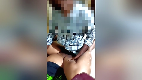 Indian girl in pink bikini and pantyhose having sex