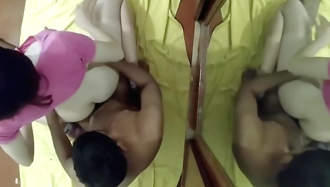 Big tits brunette babe gets her pussy fucked on webcam