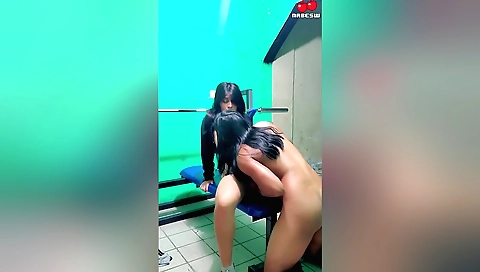 Horny girl with big boobs is getting fucked here and now