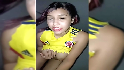 Busty brunette with a cute face gets fucked in the POV