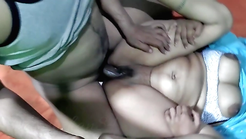 Indian busty gets off in the kitchen with her husband