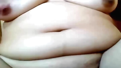 Chubby chick with big tits gives a blowjob and rides a vibrator