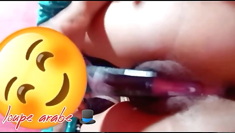 Amateur girl with a hairy pussy bangs with a vibrator