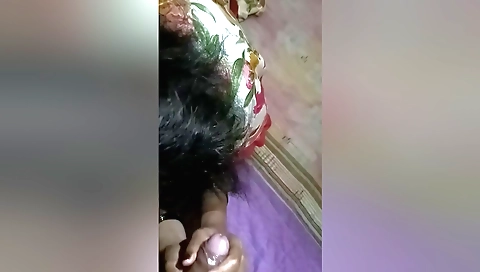 Indian brunette is getting fucked on top of her boyfriend