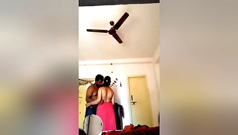 My sexy brunette babe made a homemade webcam porn video