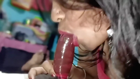 Romantic Blowjob With Condom And Riding Over Boyfriend