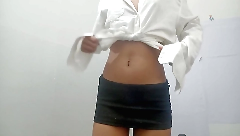 Indian chick is riding on a huge dick in her solo video