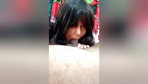 Indian chick with a nice face takes a BBC porn video