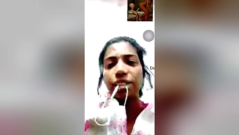 Stunning brunette babe presents her beautiful body