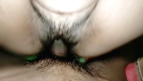 Indian girl in a hairy pussy enjoys her sex with a guy