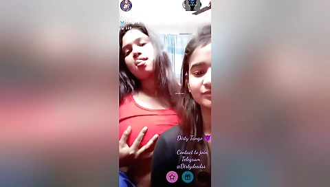 Big boobed brunette showing herself in a sexy pose on web cam