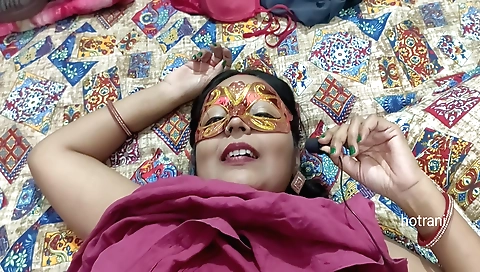 Hot brunette wife with a hairy pussy enjoys her teen's ass