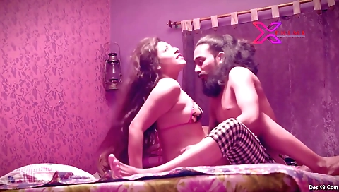 Bright brunette milf with a juicy ass fucked by her lover