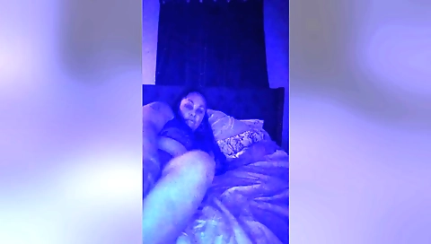 Horny amateur brunette showing off her big booty on cam