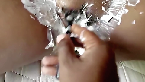 Indian hairy teen 18+ gets fucked in her hairy pussy