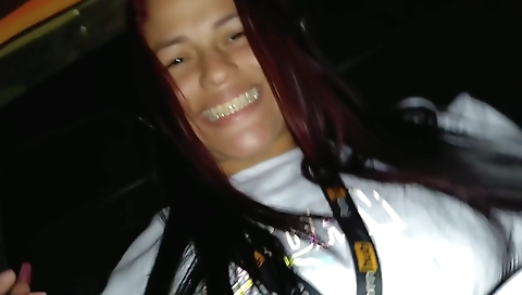 Indian brunette takes a taxi to her house with her lover