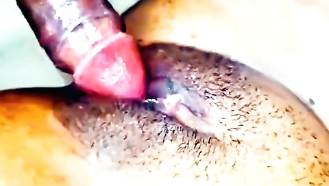 Hairy indian girl pleases friend's cock inside her