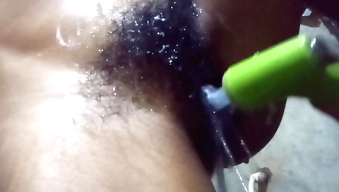 Hot amateur hairy babe masturbating for the camera