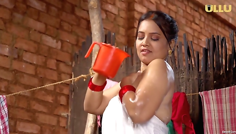 23+ years old brunette with small tits gets teased