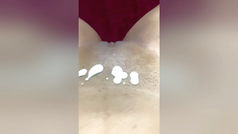 Amateur indian girl teasing and licking her pink pussy