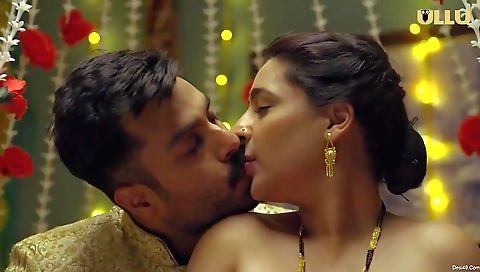 Gorgeous brunette milf seduced her boyfriend in the bedroom