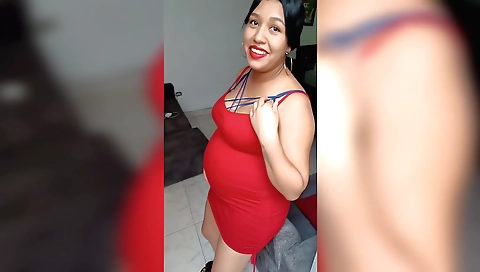 Busty brunette mature girl getting her husband off