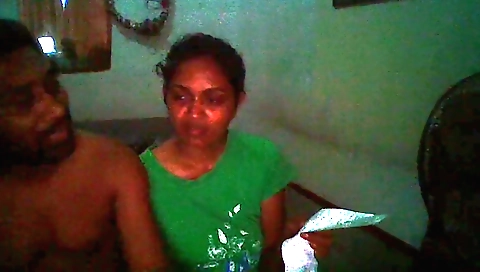 Indian girl gets paid and checks at the hotel bill