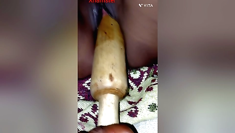 Indian girl with big tits giving a blowjob and sucking