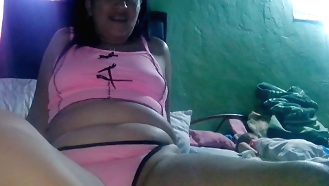 Stepdaughter masturbates and gets cum in the shower