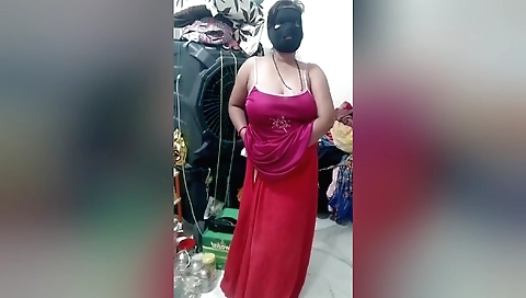 Indian solo model posing for the camera in a nude video