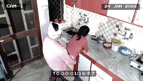 Indian maid caught having hard fucking with her lover
