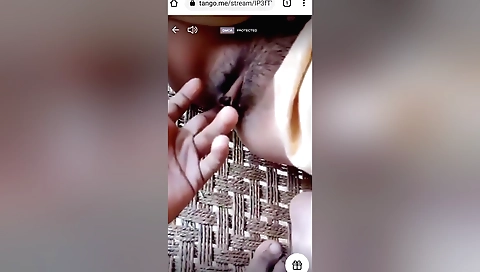 Hairy brunette masturbates in amateur sex video clip