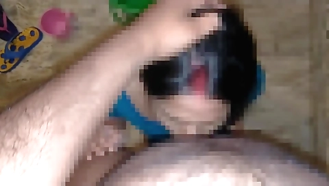 Indian teen in black oyo shorts sucking and fucking