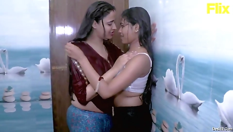 Hot lesbian with a sexy body getting her pussy fucked hard