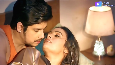 Brunette babe with perfect body shows off her body