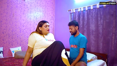 Naughty Stepson Trying To Convince Her Stepmom To Suck Her Milky Boobs