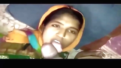 Indian milf is sucking a big cock and getting fucked