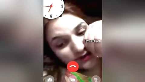 Pussy in webcam video of red-haired babe with hairy pussy