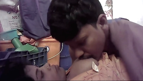 Busty indian wife suck dick and rub his dick until cum