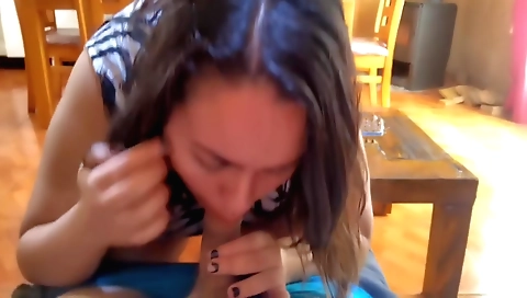 Indian stepmom shows her stepson masturbating and sucking