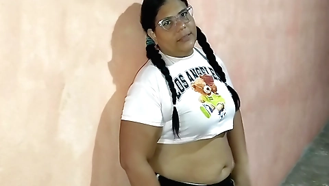 Mature brunette tattooed teen fucks her husband's big cock