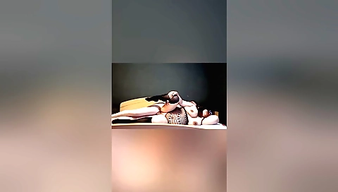 Amateur hot brunette slut fucking her husband in two spots