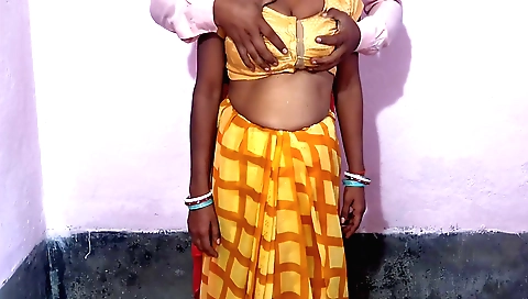 Indian amateur teen 18+ giving a blowjob to a big cock