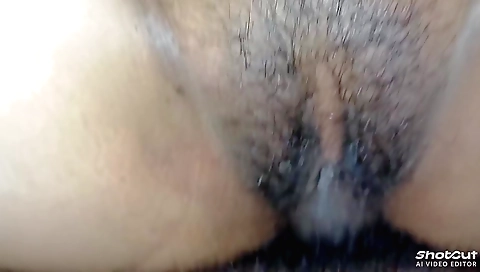 Indian hairy girl shows her hairy pussy in pov porn