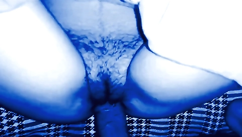 Hairy girl is playing with her hibhi and getting pounded