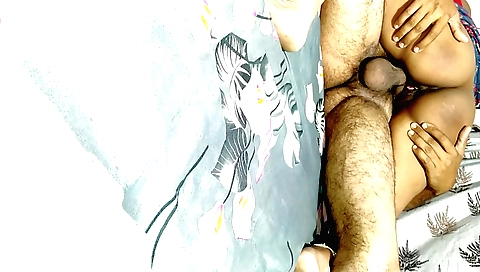 Indian girl with big boobies has sex with her big black lover