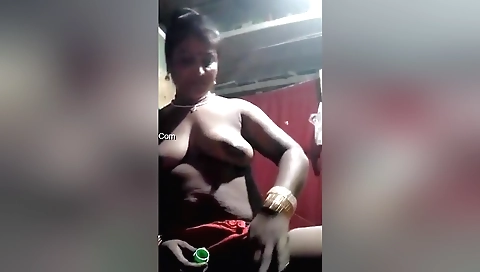 Amateur blonde brunette video showing her big tits on camera