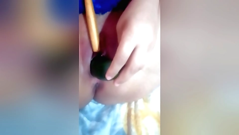 Busty Indian babe has a hot pussy with her big toy