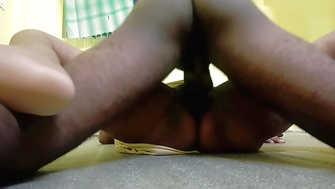 Hot girl shows naked in her village and gives a blowjob