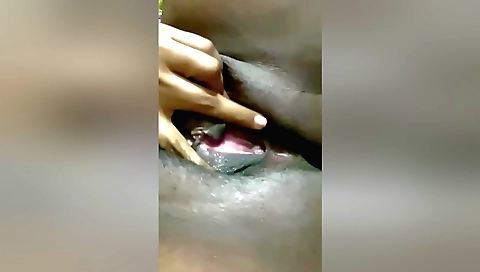 Indian girl has her hairy vagina fingered and fucked
